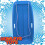 Snow Speeder Plastic Sled - Blue 1