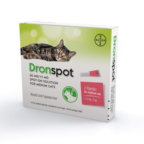 Dronspot Cat Worming Spot On Medium 2 Pack 1