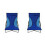 Kandy Toys 2 Blue Nalu Folding Low Seat Beach Chairs 1