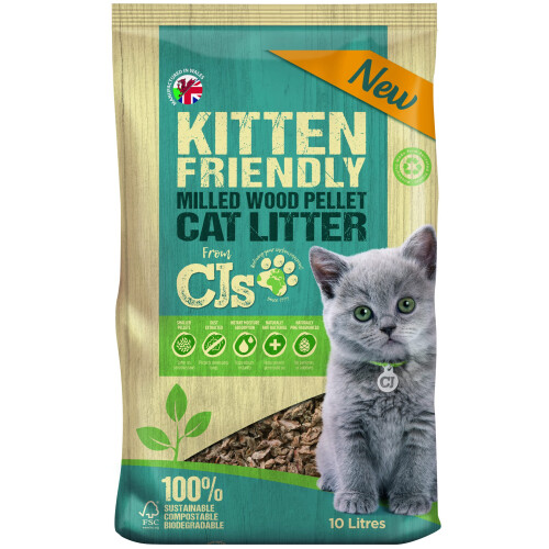 Blazers Kitten Friendly Cat Litter, Beige, 10L
