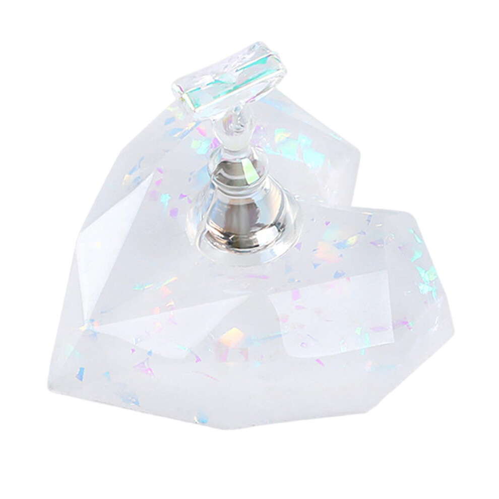 Magnetic Nail Display Stand Acrylic Nail Art Practice Holder for Salon Training and Press On Tips