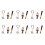 Pack Of 6 Rock Dummies With Rainbow Lanyards 1