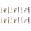 Pack Of 6 Rock Dummies With Bubbles Lanyards 1