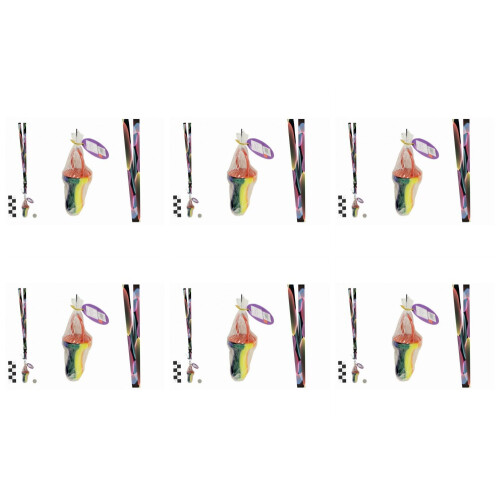 Pack Of 6 Rock Dummies With Bubbles Lanyards