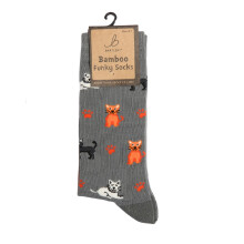 Bartleby Funky Bamboo Socks - Crazy Cats Design
