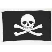 Pirate Flag On Stick 18" x 12"