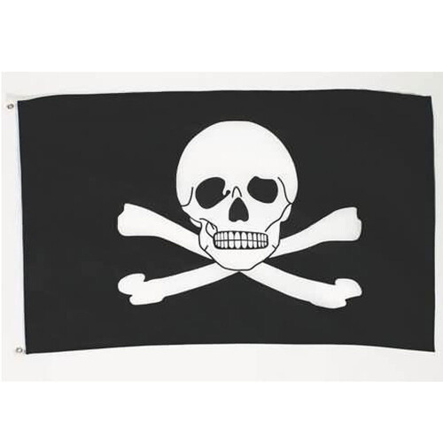 Kandy Toys Pirate Flag On Stick 18" x 12"