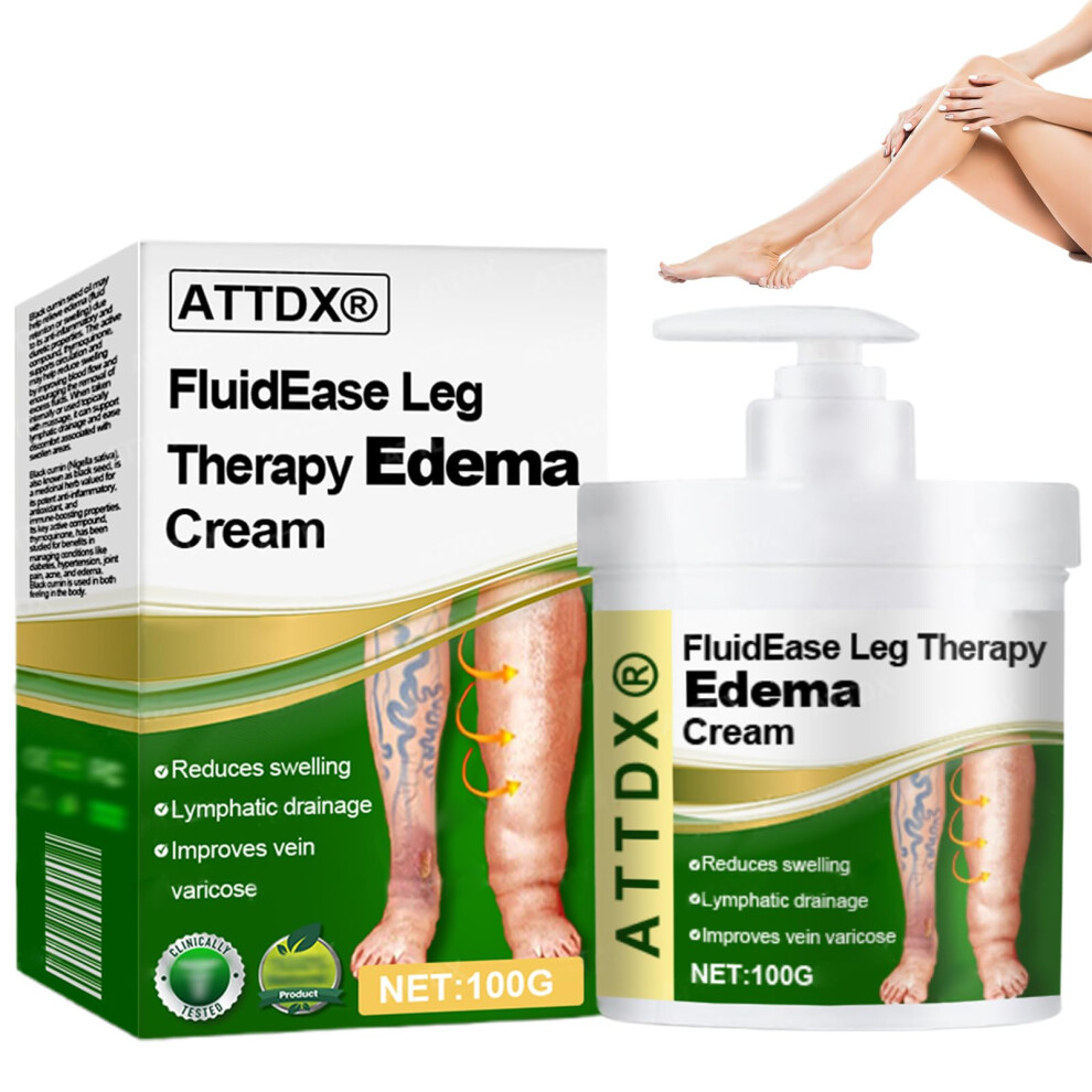 Herbal Moisturizing Cream for Edema Relief, Natural Leg Therapy, Deep Hydration, 1PC