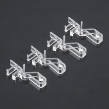 2 Inch Clear Valance Clips for Blinds, Universal SnapOn Replacement Brackets, Invisible Design 4 Pack
