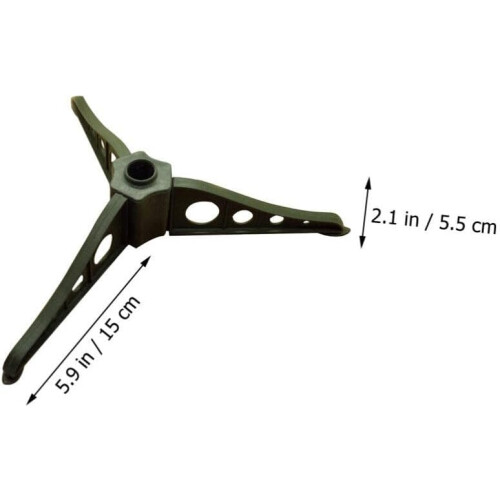 Artificial Christmas Tree Stand with Stable Triangular Base, Green ABS Replacement Christmas Tree Base 1