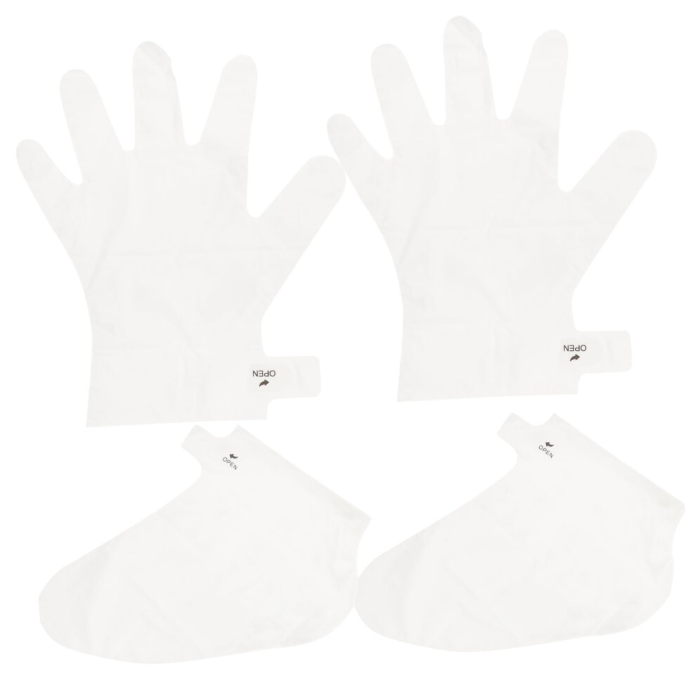 Hand Moisturizing Gloves and Foot Peeling Mask Set for Deep Hydration and Gentle Exfoliation