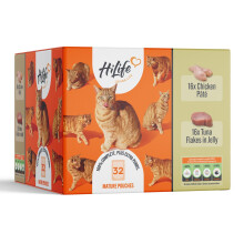 HiLife Mature Wet Cat Food for Senior Cats, Mixed Tuna & Chicken Recipes, Comple