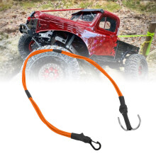 Cuerda de cabrestante RC 1/10 1/8, Aleación/Elástico, 580 mm Naranja
