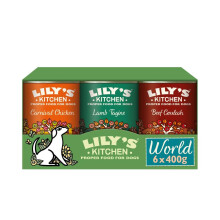 Lily's Kitchen Dog Wet Tins World Dishes Multipack 6 x 400 g