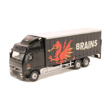 Oxford Diecast Volvo FH Curtainside Lorry Brains Model Vehicle