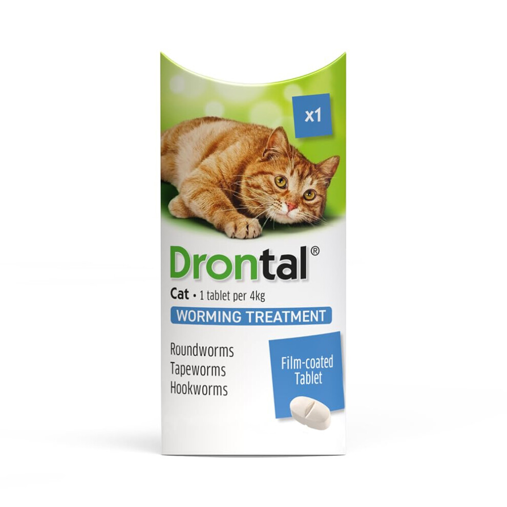 Drontal Wormer Tablets For Small And Medium Cats (Under 4Kg) X 1 Tablet
