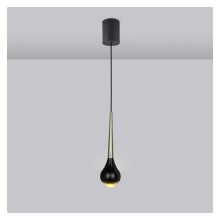 Modern LED Pendant Light with Crystal Luxury Design, Adjustable Height, Three Color Temperature for Kitchen Island
