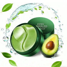 60 PCS Avocado Under Eye Patches for Dark Circles and Puffiness, Hydrating AntiWrinkle Eye Mask