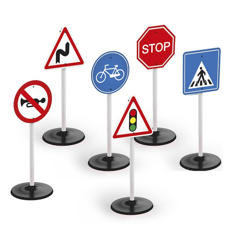 Dolu Dolu 6 Piece Traffic Signs Play Set
