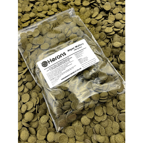 HERONS Spirulina Algae Wafers - Sinking - Bottom-Feeding Fish - 200g