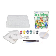 Mould And Paint Zoo Animals Craft Set