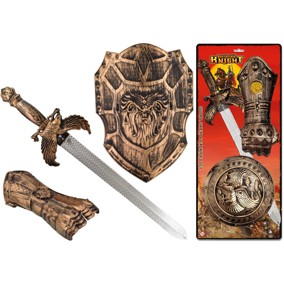 Kandy Toys Battlefield Knight Sword Shield & Gauntlet Set Not,Specified