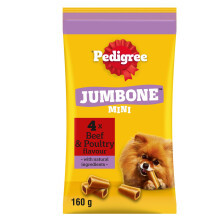 Pedigree Jumbone Mini - Dog Treats - for Small Dogs - with Beef and Poultry - 32