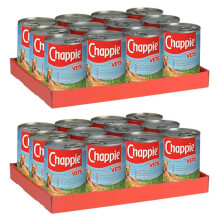 Chappie Nutritional Adult Dog Food Tins Original (12 x 412g Per Pack) (2 Pack (2