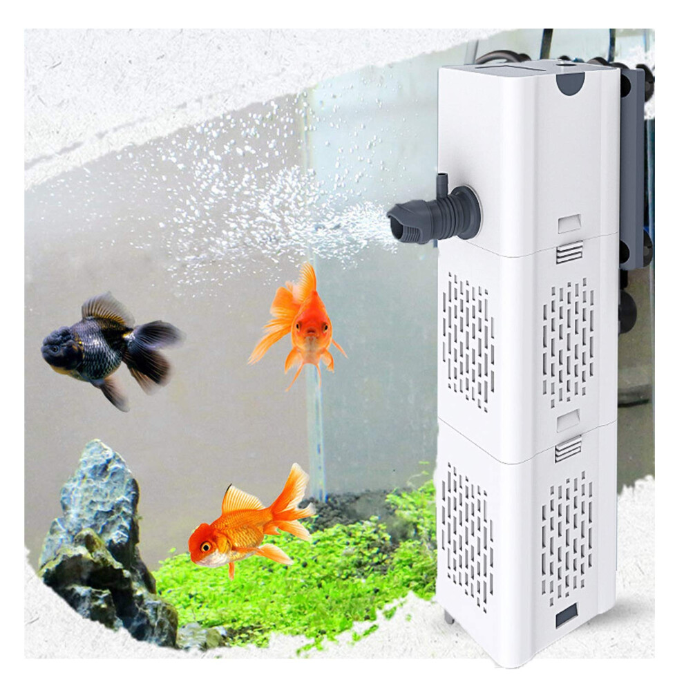 Photos - Other Pet Supplies Quiet Fish Tank Filter 4-in-1 Internal Aquarium Filter for 200L-600L Submersible Water Pump Oxygen Aeration Wave Maker Water