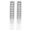 2 pezzi Profilo a U 48x12mm 3121-0012-0312 Argento HD 14