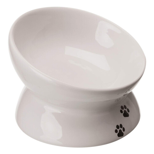 Trixie Trixie Ceramic Cat Feeder White 1