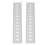 2 pezzi Profilo a U 48x12mm 3121-0012-0312 Argento HD 15