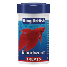 King British Bloodworm Treats 7g, Aquarium Fish