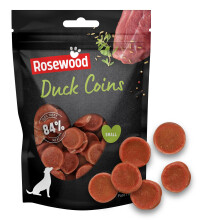 Rosewood Duck Coins for Dogs - Made with Real Meat, Rawhide Free Chews, Grain Fr