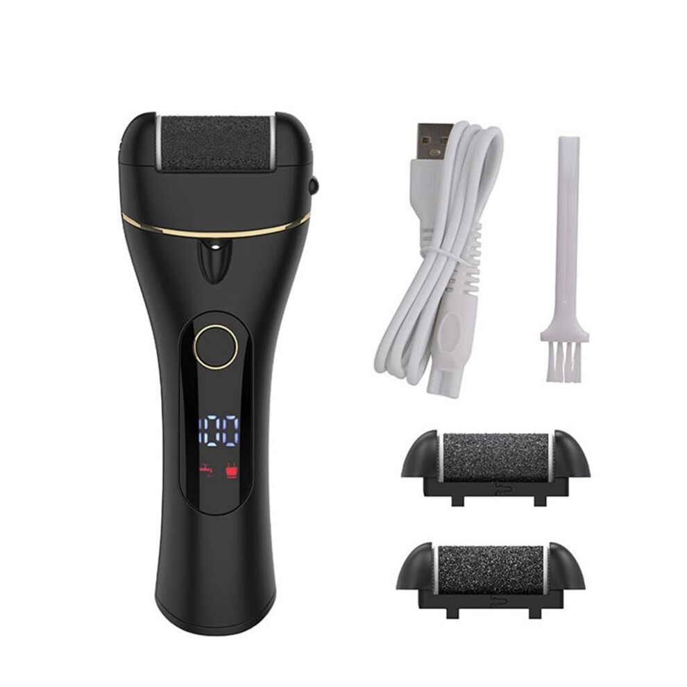 Electric Foot Callus Remover with Dual Speed, Rechargeable Pedicure Grinder for Smooth Heels