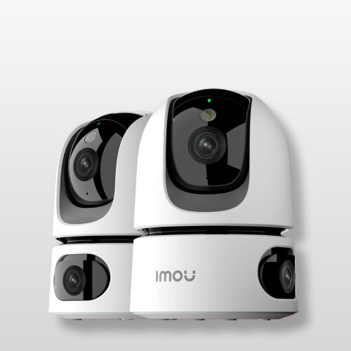 Imou 2K+2K Dual-Lens 360 Indoor Security Camera, 2 Pack
