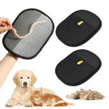 ningzhi 2 Pack Pet Hair Removal Gloves,Double Sided Pet Dog Cat