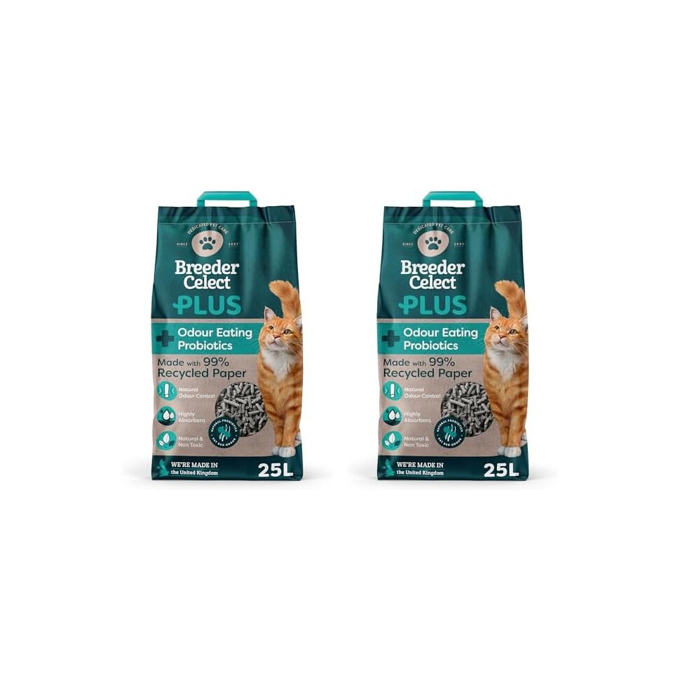 Breedercelect Breeder Celect Plus All-Natural Cat Litter With Odour-Eating Probiotic