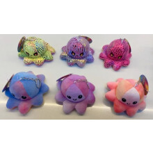 Moodees Reversible Octopus Plush Keychain