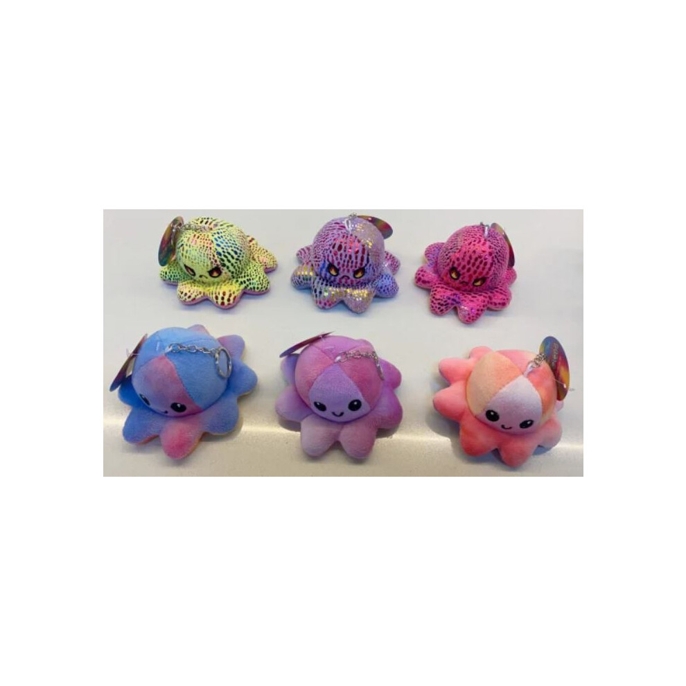 Moodees Reversible Octopus Plush Keychain