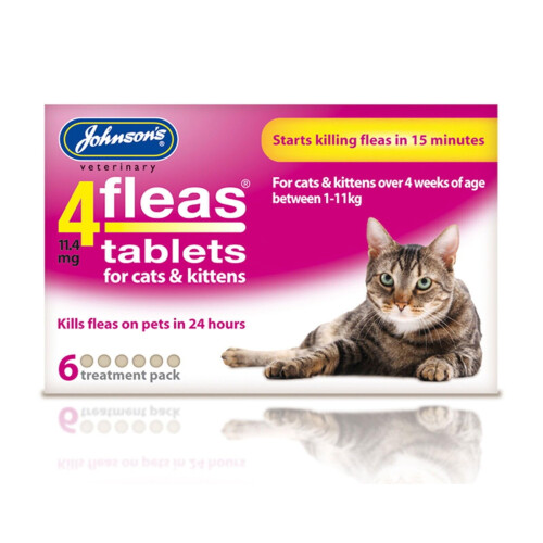 Johnsons 4Fleas Cat & Kitten Tablets 6 Pack