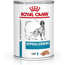 ROYAL CANIN Canine Adult Hypoallergenic Vet Diet Wet Dog Food Cans - 12 x 400g