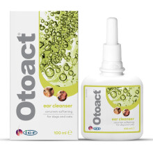 ICF | Otoact | Cat And Dog Ear Cleaner | Dog Ear Drops To Stop Wax Build Up, Head Shaking, Discomfort, Ear Odour & Scratching | Cat And Dog Ear Clean