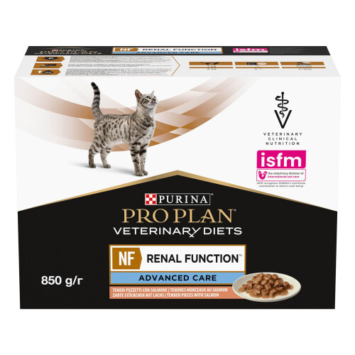 Purina PRO PLAN VETERINARY DIETS NF Renal Function Wet Cat Food Salmon 10x85g