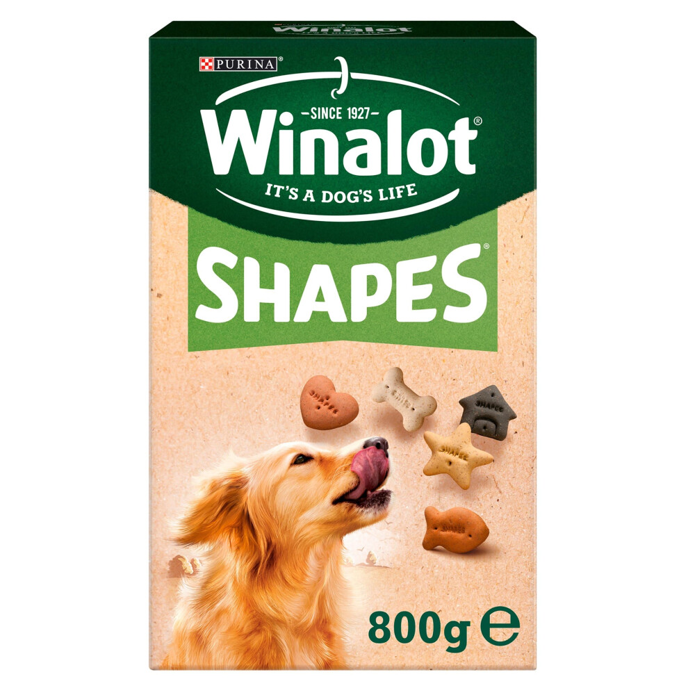 New Winalot Shapes Dog Treat Biscuits 800G (Pack Of 5)
