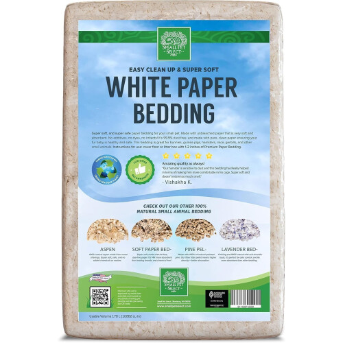 SMALL PET SELECT White Paper Bedding, 178L 1