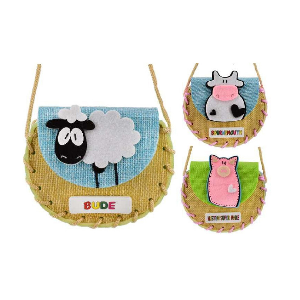 Kandy Toys Childrens Adorable Farm Animal Design Handbag Assortment