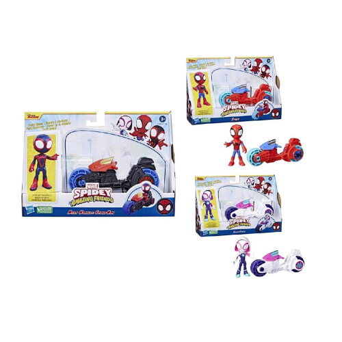 Spiderman Spidey & His Amazing Friends Action Figure With Motorcycle Assorted Character