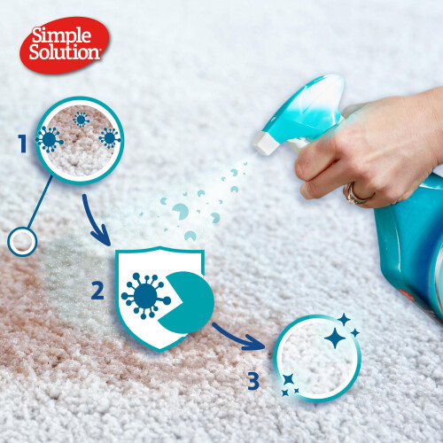 Simple Solution Cat Stain and Odour Remover, Enzymatic Cleaner with 2