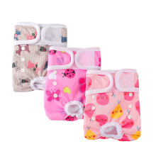 COMSLE Dog Nappies Female X Small 3 Pack, Dog Period Heat Pants in Sea